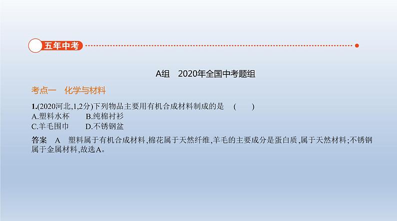 初中化学中考复习 11专题十一　化学与生活 课件 2021年中考化学（全国）一轮复习第2页