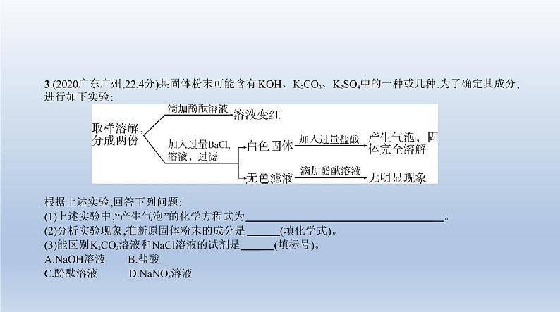 初中化学中考复习 14专题十四　物质的检验与提纯 课件 2021年中考化学（全国）一轮复习04