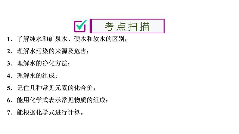 初中化学中考复习 第4单元　自然界的水 课件PPT第2页