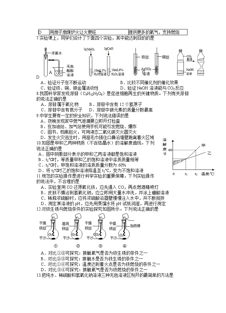 广东省汕头市龙湖实验中学2022-2023学年九年级下学期开学考试化学试题02