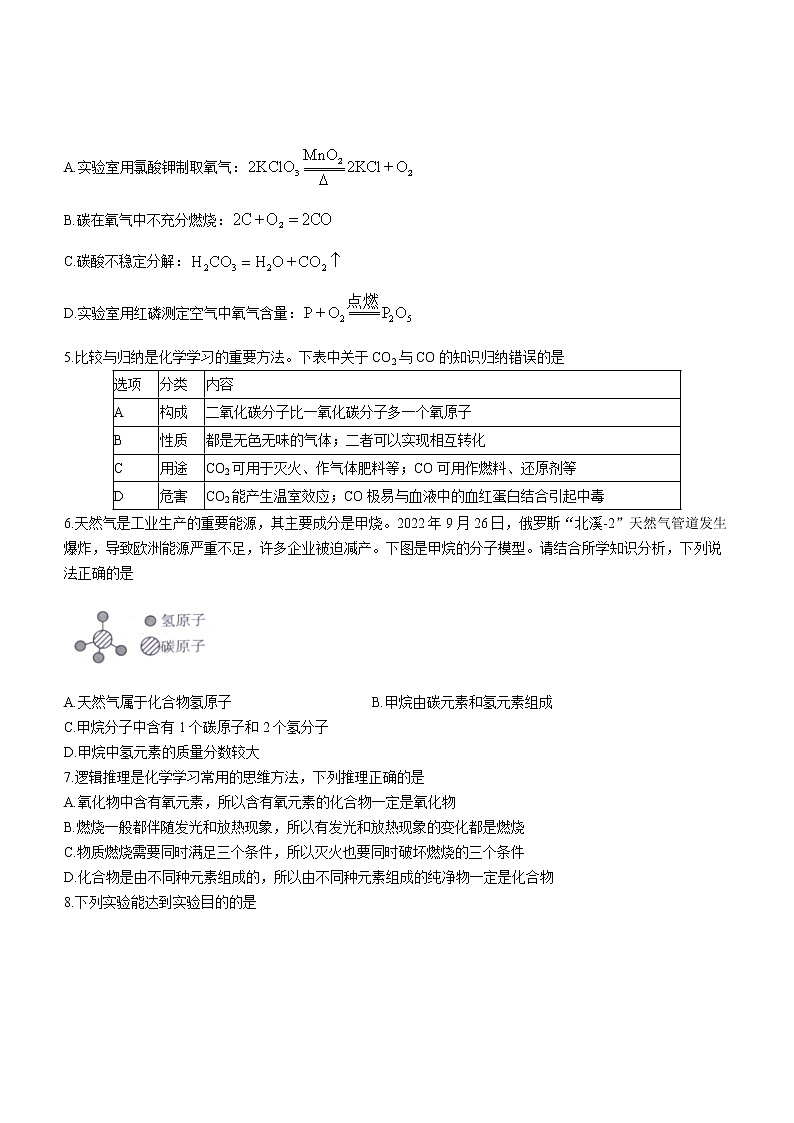陕西省商南县富水镇初级中学2022-2023学年九年级上学期期末化学试题(含答案)第2页