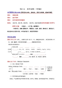 初中化学中考复习 考点 31 化学与材料（学生版）