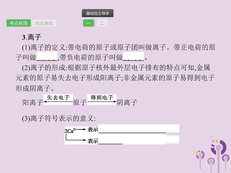 初中化学中考复习 中考化学总复习优化设计第一板块基础知识过关第三单元物质构成的奥秘课件第8页