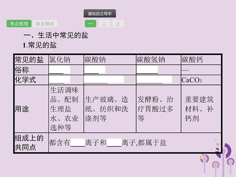 初中化学中考复习 中考化学总复习优化设计第一板块基础知识过关第十一单元盐化肥课件第2页