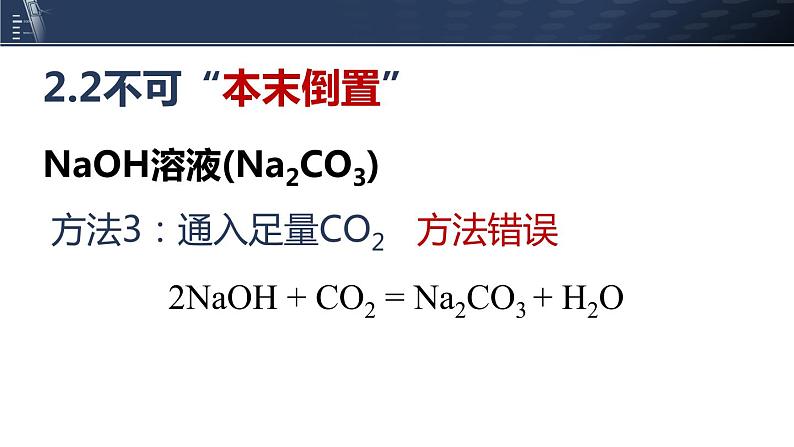 初中化学中考复习 微专题04四个成语搞定化学试剂除杂原则-2022年中考化学一轮复习【微专题突破】精品课件04