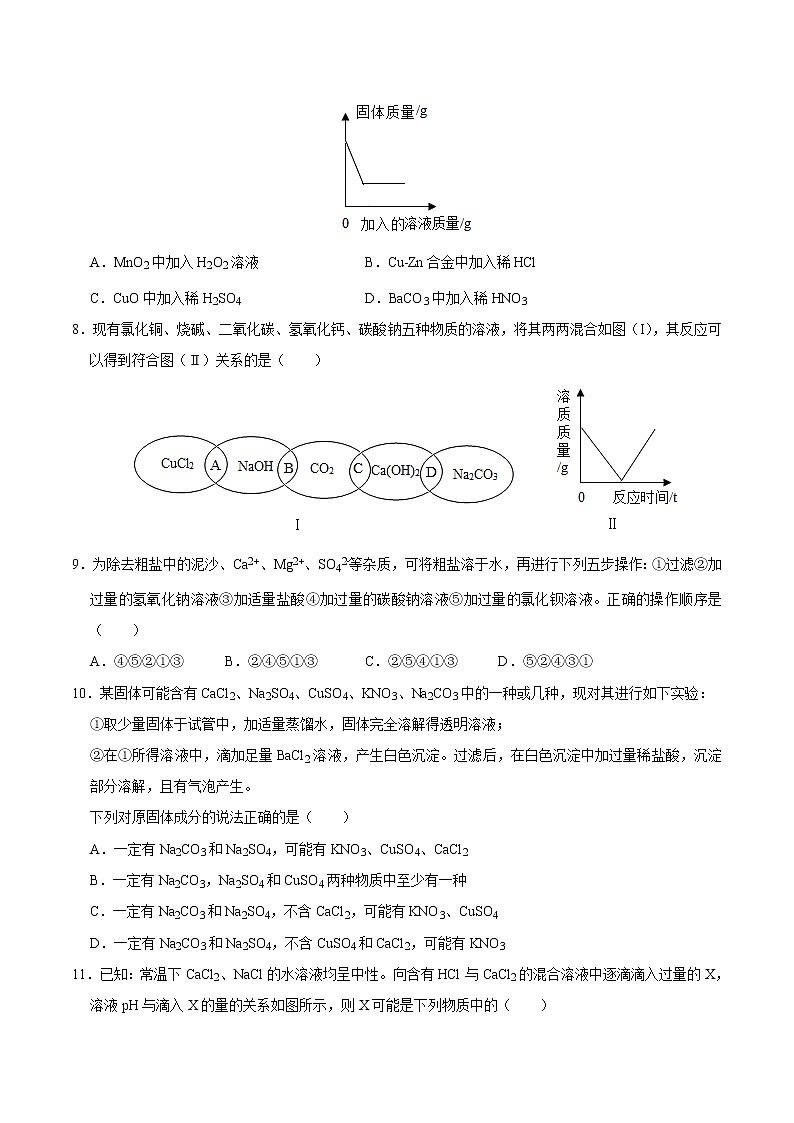 初中化学中考复习 专练11  盐 化肥 -2020年中考化学总复习易错必杀题（学生版）第3页