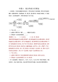 初中化学中考复习 专题06  混合物成分的确定-备战2020年中考化学工艺流程题型特训（解析版）