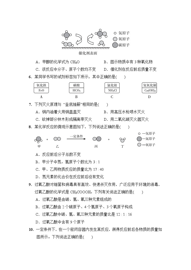 人教版化学九年级下期末达标检测卷102