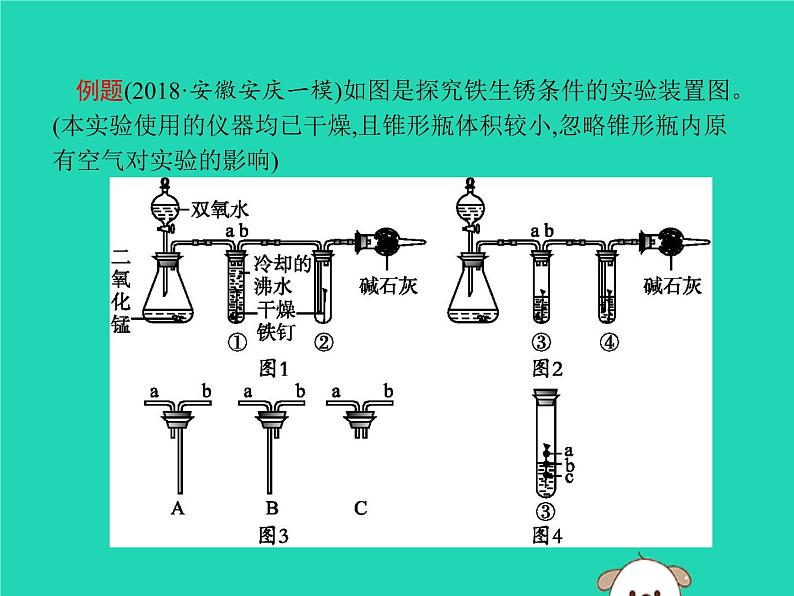 初中化学中考复习 课标通用中考化学总复习实验1铁钉锈蚀条件的探究课件第5页