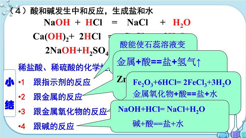 人教版化学九年级下册第十单元复习课件08