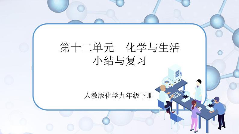 人教版化学九年级下册第十二单元复习课件01