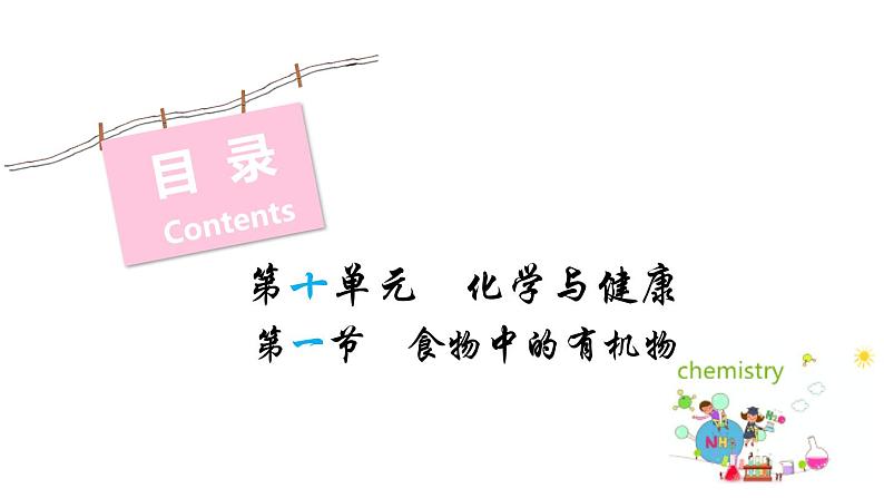 10.1 食物中的有机物 课件-2022-2023学年九年级化学鲁教版下册第2页