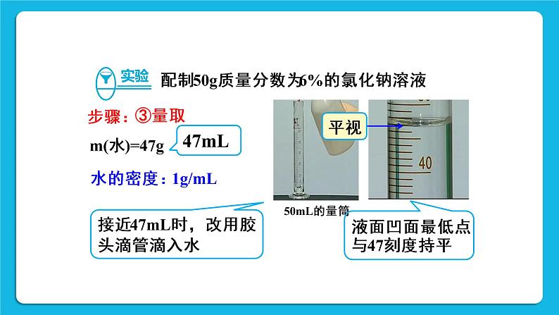 第九单元 溶液 实验活动五 一定溶质质量分数的氯化钠溶液的配制 课件+教案+导学案+素材07