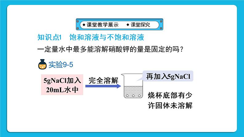 第九单元 溶液 课题2 溶解度 第一课时 饱和溶液与不饱和溶液 课件+教案+导学案+素材06