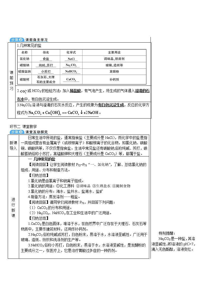 第十一单元 盐 化肥 课题1 生活中常见的盐 第1课时 常见的盐 课件+教案+导学案+素材02