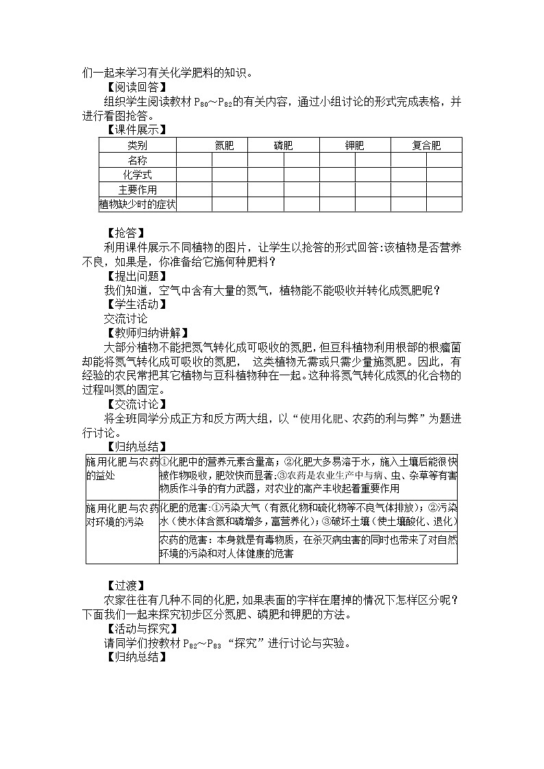 第十一单元 盐 化肥 课题2 化学肥料 课件+教案+导学案+素材02
