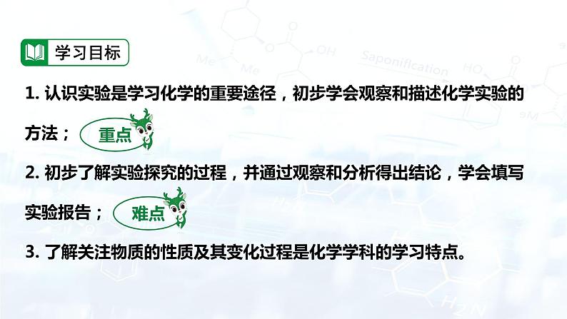 人教版初中九年级化学 第一单元  课题2 化学是一门以实验为基础的科学课件第3页