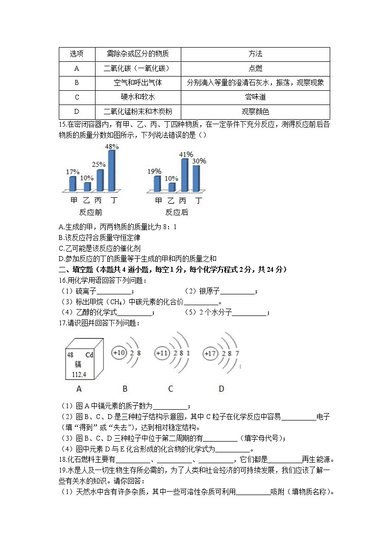 黑龙江省齐齐哈尔市梅里斯达斡尔族区2022-2023学年九年级上学期期末化学试题03