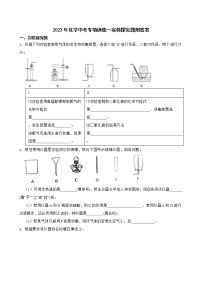 2023年化学中考专项训练--实验探究题附答案