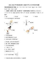 精品解析：2022年湖北省武汉第三寄宿中学6月模拟化学试题（原卷版）