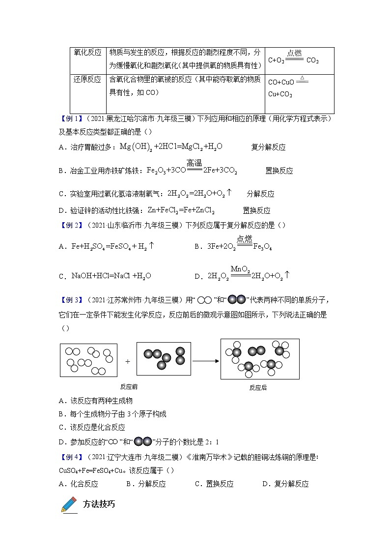 专题05  化学反应类型【考点精讲】—【中考高分导航】备战2023年中考化学考点总复习（全国通用）（原卷版）第2页