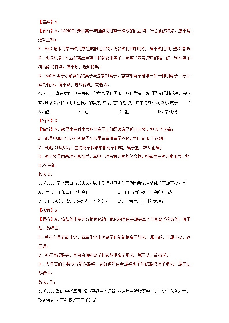 11.1 生活中常见的盐（课时练）-九年级化学下册同步教学课件+课时练（人教版）02
