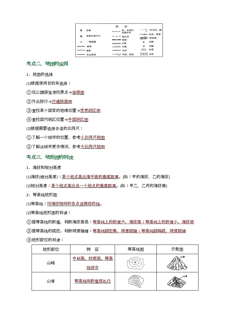 【备战中考】  初中地理强化学案 模块2：认识地理 （含答案解析）02