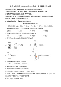 淮安市涟水县2022-2023学年九年级上学期期末化学试题（含解析）