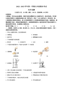 福建省泉州市安溪县2022-2023学年九年级上学期期末化学试题（含答案）