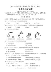 2022-2023学年福建省漳州市初三一检化学试卷（A）及答案