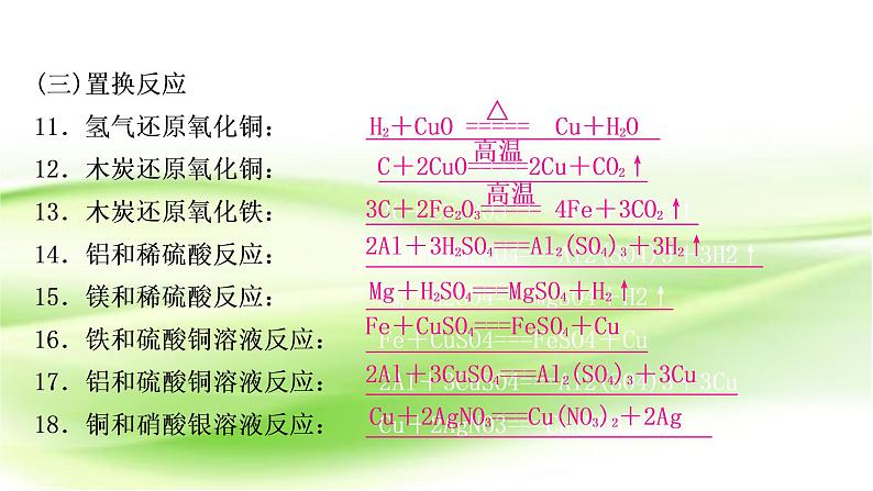 人教版中考化学复习重难突破2化学方程式的书写作业课件第6页