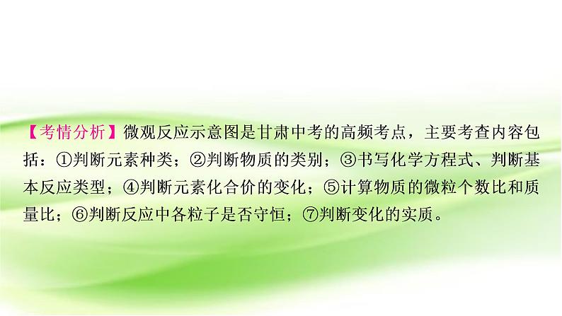 人教版中考化学复习重难突破4化学反应的微观示意图作业课件02