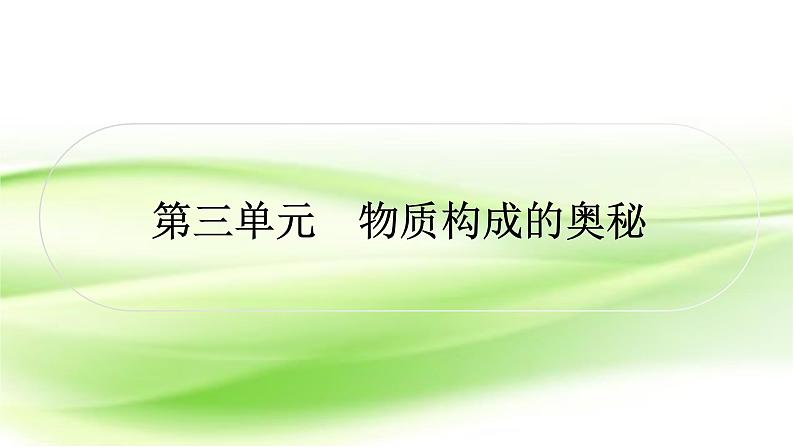 人教版中考化学复习第三单元物质构成的奥秘作业课件第1页