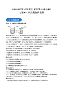 专题08 探究燃烧的条件—2022-2023学年九年级化学上册教材实验大盘点（人教版）