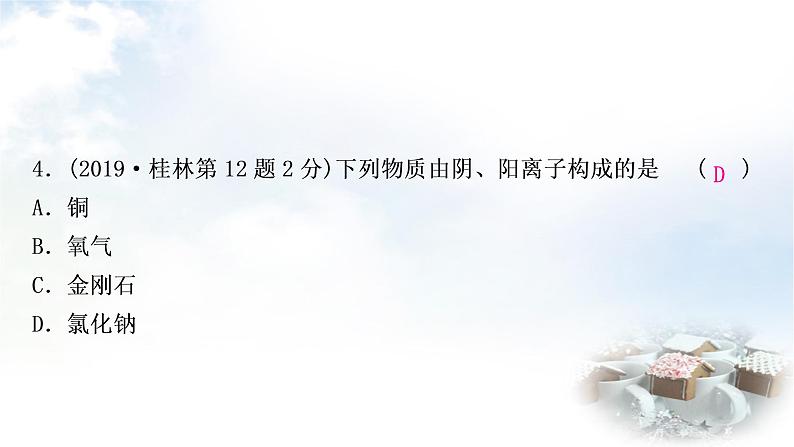 科粤版中考化学复习第二章空气、物质的构成第4课时构成物质的微粒——分子、原子和离子课件06