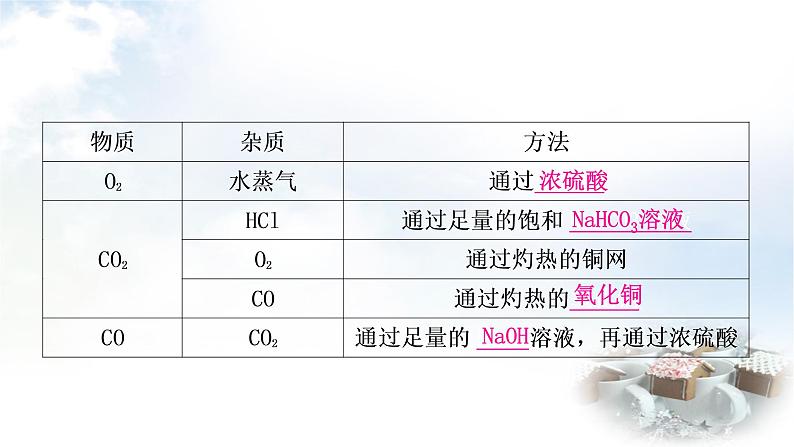 鲁教版中考化学复习重难突破练9物质的分离与除杂课件第8页