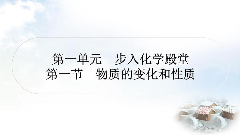 鲁教版中考化学考点过关练第一单元步入化学殿堂第一节物质的变化和性质课件第2页