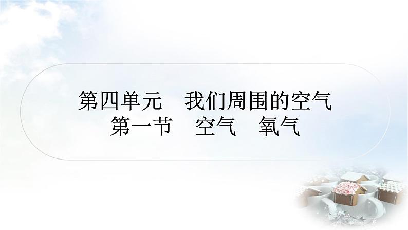 鲁教版中考化学考点过关练第四单元我们周围的空气第一节空气氧气课件01