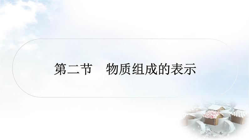 鲁教版中考化学考点过关练第四单元我们周围的空气第二节物质组成的表示课件01