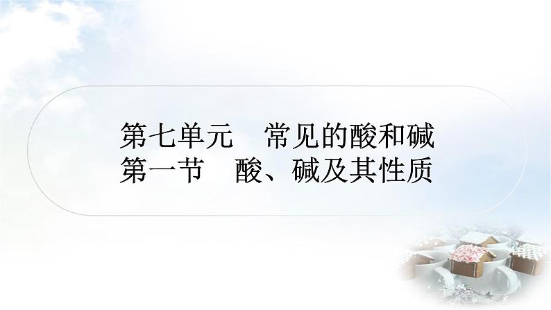 鲁教版中考化学考点过关练第七单元常见的酸和碱第一节酸、碱及其性质课件第1页