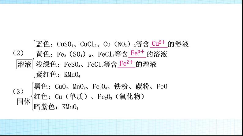 人教版中考化学题型突破三物质推断题作业课件第5页