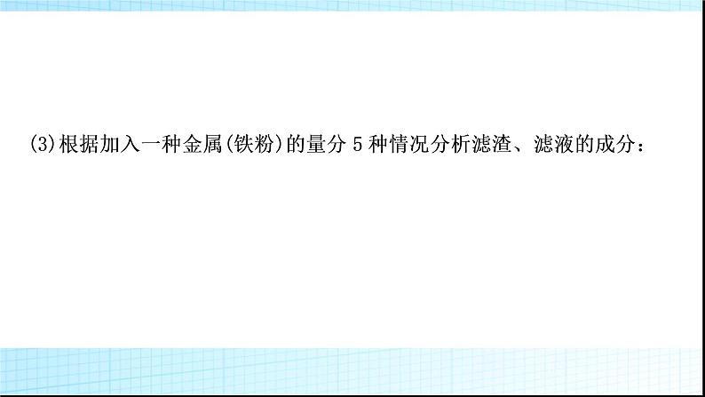 人教版中考化学重难突破8金属与盐溶液反应后滤液、滤渣成分的判断作业课件06