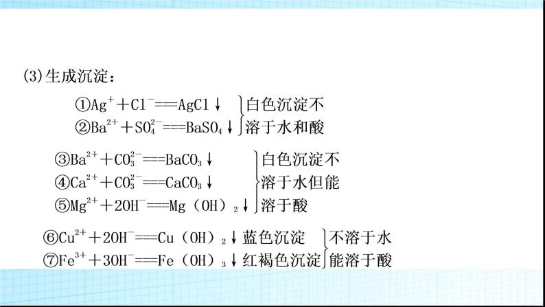 人教版中考化学重难突破11物质(或离子)的共存作业课件05