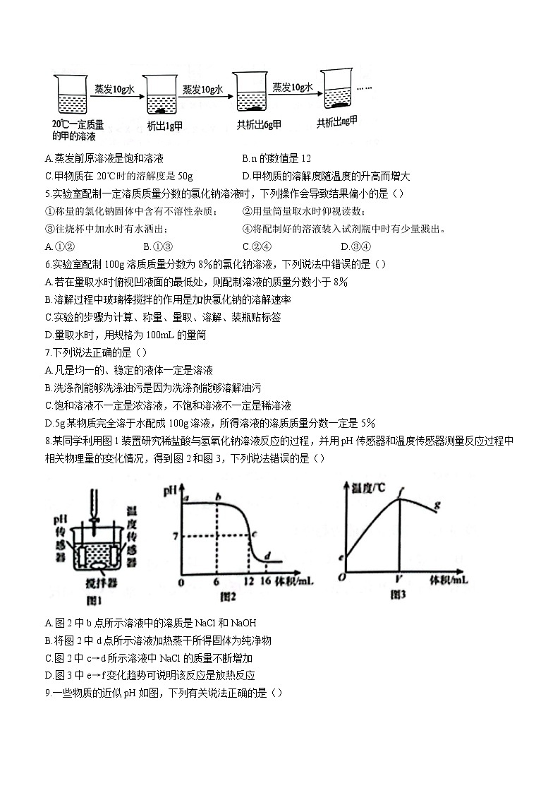 黑龙江省大庆市杜尔伯特蒙古族自治县2022-2023学年九年级上学期期末化学试题（含答案）02