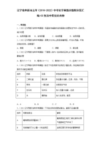 辽宁省阜新市五年（2018-2022）中考化学真题分题型分层汇编-03生活中常见化合物