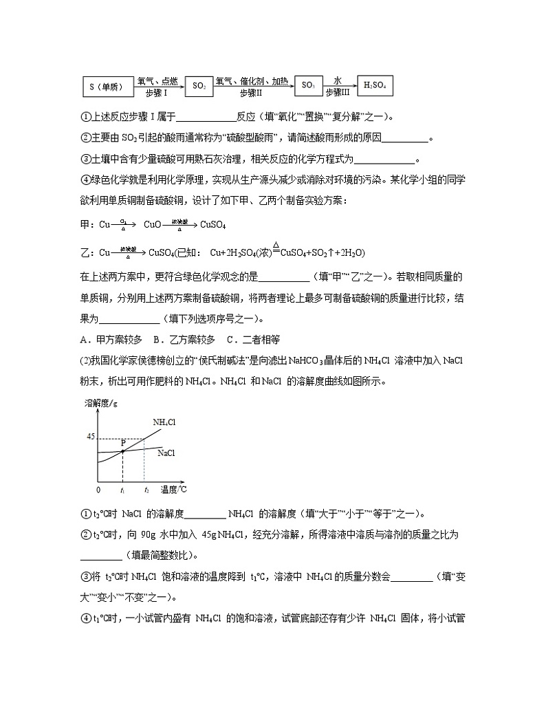 【中考化学】2023届第一轮复习分类专题练习—流程题（基础篇）含解析第3页