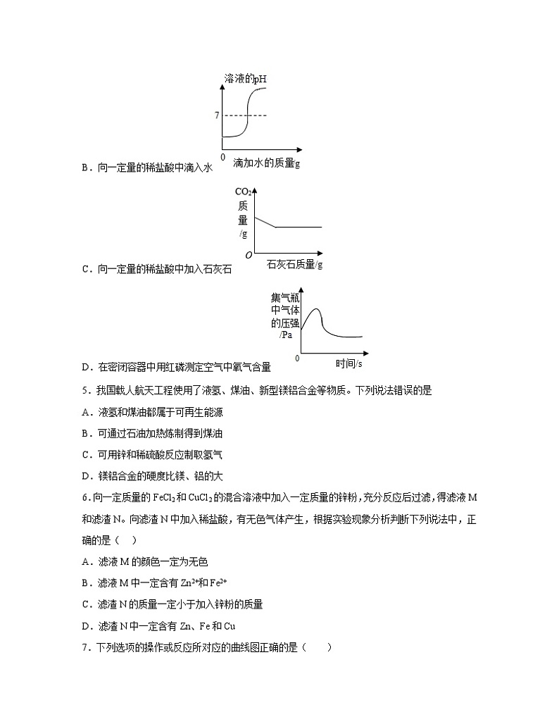 【中考化学】鲁教版2023届第一轮复习分类专题—金属和金属矿物（基础篇）含解析第2页