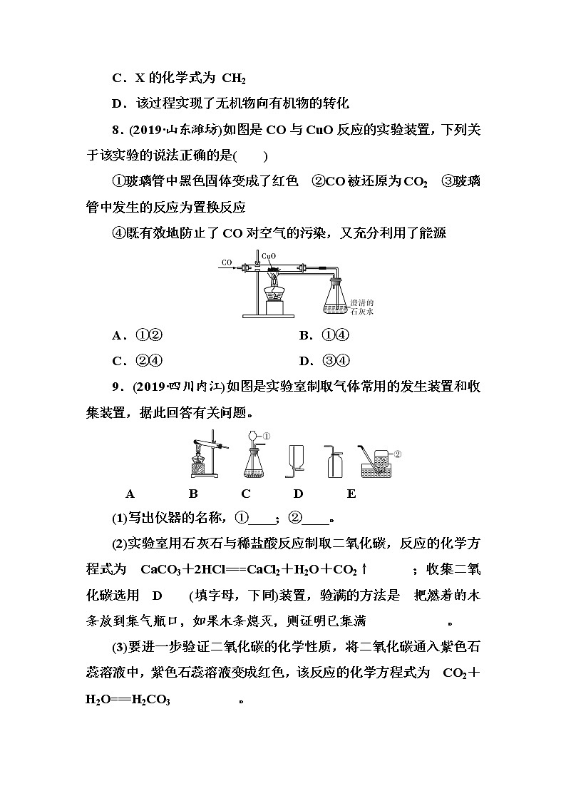 中考化学复习第6单元　碳和碳的氧化物第3页