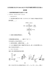 江苏省镇江市五年（2018-2022）中考化学真题分题型分层汇编-11简答题