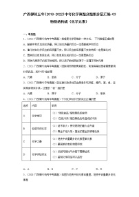 广西柳州五年（2018-2022）中考化学真题分题型分层汇编-03物质的构成（化学元素）